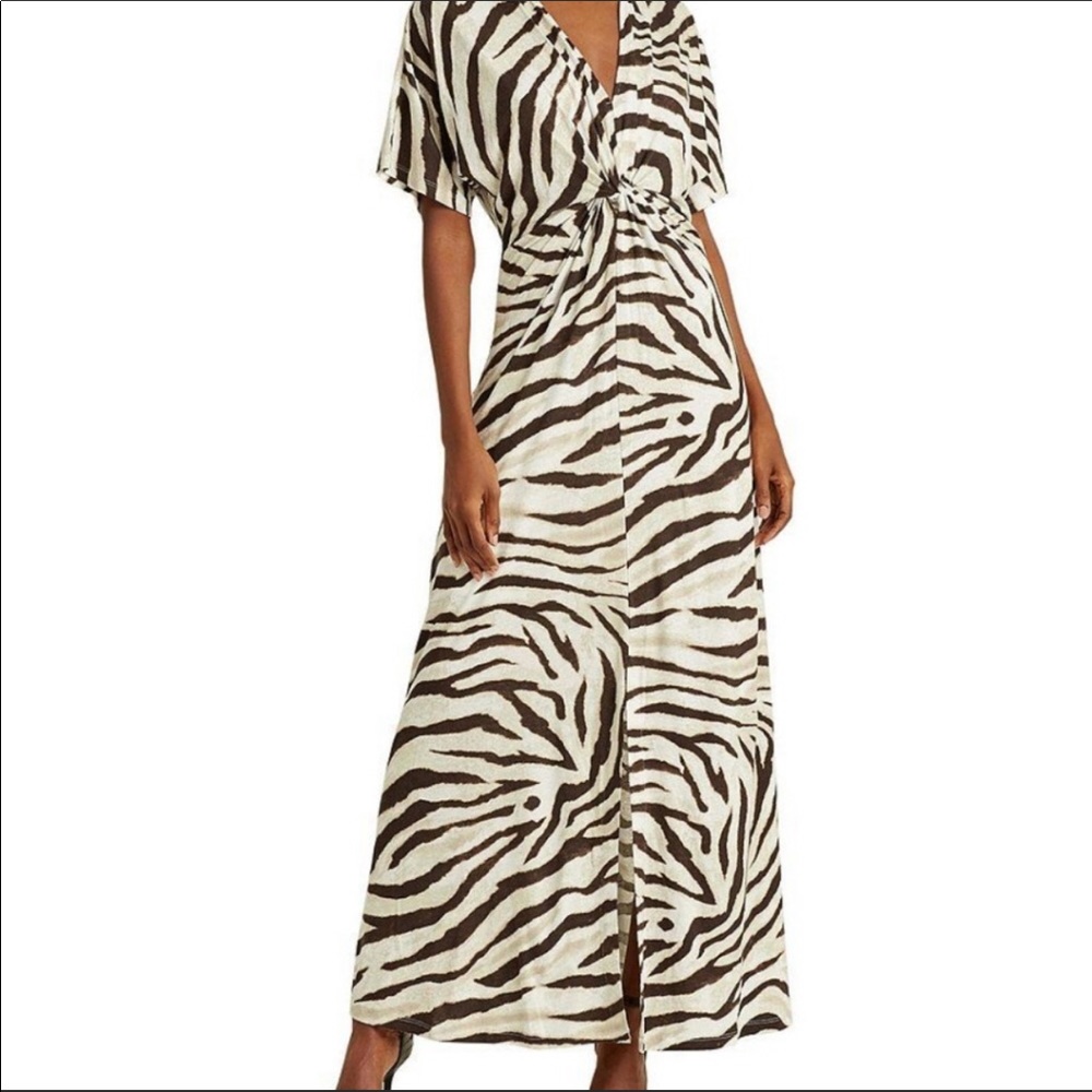 Ralph Lauren Zebra print maxi dress size petite small